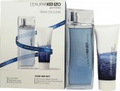 Kenzo L'Eau par Kenzo pour Homme Gift Set 100ml EDT + 75ml Hair and Body Shampoo