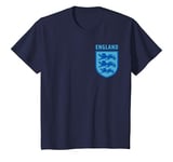 Youth Boys / Girls England Shirt. Kids Blue Lions England Football T-Shirt