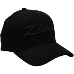 Zildjian Blackout Stretch Fit Hat L/XL Sort caps i stretch, broderte logoer