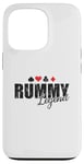 Coque pour iPhone 13 Pro Rummy Legend Hobby Jeu de cartes Romme