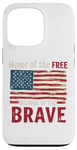 Coque pour iPhone 13 Pro Home of the Free Because of the Brave Patriotic Veteran Day