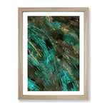 It Takes Two In Abstract Modern Framed Wall Art Print, Ready to Hang Picture for Living Room Bedroom Home Office Décor, Oak A3 (34 x 46 cm)