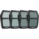 Freewell Bright Day Split ND/PL Filter Set for DJI Air 3S 4-Pack