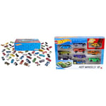 Hot Wheels Coffret 50 véhicules, Jouet pour Enfant de Petites Voitures miniatures, modèle aléatoire & Coffret De 10 Voitures, Véhicules Jouets À L'Échelle 1:64 avec Détails Et Décors Réaliste