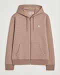 Polo Ralph Lauren Double Knitted Full-Zip Hoodie Brown Heather