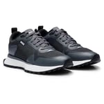 BOSS Homme Jonah_Runn_Meth Running, Gris Ouvert, 42 EU