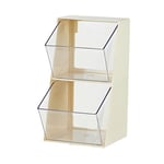 Wall-Mounted Tea Bag Coffee Bag Storage Box High-Quality Pet Tea Bag White E9L4