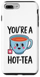 Coque pour iPhone 7 Plus/8 Plus Jeu de mots amusant pour la Saint-Valentin You're a Hot Tea