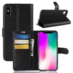 Iphone Xr      Pu Wallet Case    [Black]