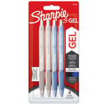 Sharpie - S-Gel Pens Medium Point - Frost Blue & White Pearl Barrels (2162647)