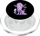 Ours en peluche pastel gothique effrayant Kawaii Emo mignon Nu Goth PopSockets PopGrip pour MagSafe