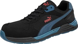 PUMA Baskets de sécurité Frontside S1P Noires/Bleues - Pointure 45