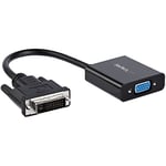 StarTech.com DVI-D to VGA Active Adapter Converter Cable - 1080p - DVI to VGA Converter box (DVI2VGAE),black