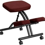 Chaise Ergonomique à Genoux, genouillère Ergonomique, Coussins en Tissu maillé, genouillère à équilibrage orthopédique pour corriger la Posture Assise avec Une respirabilité épaisse