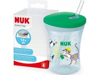 Nuk Action Cup 230Ml Grön Med Sugrör Från 12M