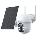 ANRAN 2K Solar Wireless Security Camera WiFi IP Battery Powered Outdoor Home