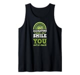 Alligators Make Me Smile You Not So Much Bohemian Rainbow Tank Top