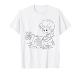 Easter Easter egg for girls to color and paint themselves T-Shirt