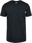 Urban Classics Men's Organic Cotton Basic Pocket Tee T-Shirt, Black, XL