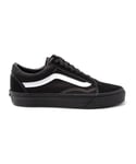 Vans Childrens Unisex Old Skool Trainers - Black Suede - Size UK 4