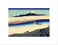 Wee Blue Coo Katsushika Hokusai Tama River Musashi Province Wall Art Print