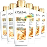 6x Loreal Age Perfect Smoothing & Anti Fatigue Vitamin C Cleansing Milk 200ml