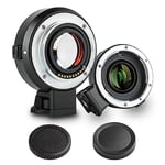 VILTROX EF-E II Adaptateur d'objectif à mise au point automatique 0,71x Longueur focale Réducteur de vitesse pour objectif Canon EF vers appareil photo Sony E Mount A7 A9 A7R A7R2 A7R3 A7M2 A7M3 A7S