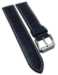 Festina Bracelet en Cuir Bleu Foncé 21mm F16169 F16275 F16276 F16352