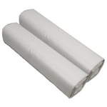 200 x 40L Swing Bin Liners - White - 2 Rolls of 100 refuse bags