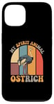 Coque pour iPhone 13 Citation drôle d'autruche est mon esprit animal citations drôles d'autruche