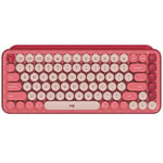 Logitech POP KEYS Round Button Bluetooth Mechanical Keyboard Pink