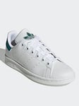 adidas Originals Older Unisex Stan Smith Trainers - White Multi, White, Size 3 Older