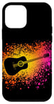 Coque pour iPhone 12 mini Art de Guitare Cool en Style Graffiti pour Guitariste