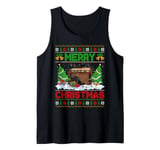 Xmas Tree Lighting Ugly Musical Marimba Christmas Tank Top