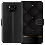 Lommeboketui til Xiaomi Poco X3 NFC med Luksuslinje motiv