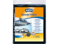 Swirl Kombi-Filter, Filter Til Kjøkkenhette, Svart, 570 Mm, 470 Mm, 1 Stykker