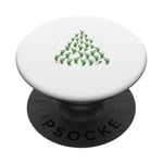 Oh Podiatree Funny Tree Foot Christmas Staff Squad Xmas Tree PopSockets Adhesive PopGrip