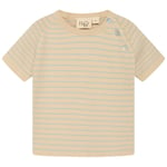 Flöss Flye Randig T-shirt Sea Salt/Warm Cotton | Beige | 104 cm