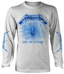 Metallica 'ride The Lightning' (white) Ls Shirt - & Official