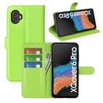 Samsung Galaxy Xcover6 Pro      Pu Wallet Case    [Green]