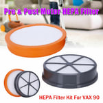 Pre & Post Motor Type 90 Hepa Filter Kit For Vax Air Stretch Pet Vacuum Cleaner