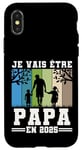 Coque pour iPhone X/XS Futur Papa 2025 Annonce Naissance 2025 Cadeau Fête Des Pères