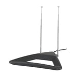 High Quality Passive Indoor TV Antenna Rabbit Ears UHF/VHF Desk or Wall Mount