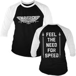 Top Gun Maverick - Need For Speed Baseball 3/4 Sleeve Tee, Long Sleeve T-Shirt