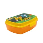 My sweety pop - Boîte à goûter - Lunch box - Pour enfant - Crèche - Maternelle - Ecole - Vacances - Repas - 17 cm - Idée Cadeau (Mikecrack - Orange)