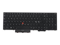 Chicony - Erstatningstastatur For Bærbar Pc - Med Trackpoint - Bakbelysning - Qwerty - Nordisk - Svart - Fru - For Thinkpad P15v Gen 1  P15v Gen 2  T15p Gen 1  T15p Gen 2