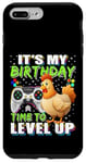 Coque pour iPhone 7 Plus/8 Plus It's My Birthday Chicken Time to Level Up Jeu vidéo