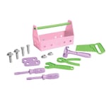 Green Toys Tool Set, Pink 4C - 15 Piece Pretend Play, Motor Skills,  (US IMPORT)