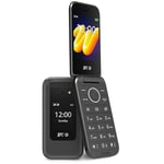 SPC Wild – Téléphone de Base 4G pour la déconnexion numérique et la première Connexion sécurisée | Appareil Photo, Double écran, Bouton SOS et Batterie de 7 Jours | Noir