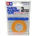 Tamiya 87208 Masking Tape 3mm For Plastic Model Kits and RC Models 18m Length